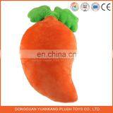 custom vegetable shape plush carrot pillow