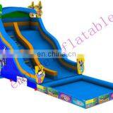 2015 New Fashion Commercial Inflatable Water Slide With Pool WS056