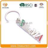 Wholesales Guitar Shaped Keyring Travel Souvenir Metal Custom Keychain thumbnail-2