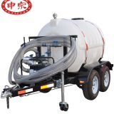 2ton plastic water tank trailer for transportation
