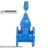 DIN F4 Directly Buried Underground PN16PN10 Square Cap GGG50 GGG40 GG25 Water Gate Valve thumbnail-1