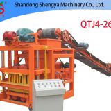 QTJ4-26C medium size concrete block production plant for interlocking bricks and cement blocks