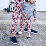 30 Design Jacquard Printed Family Matching Outfits Kids Pants Leggings for Baby Girls thumbnail-1