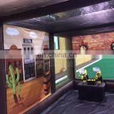 Large Yard Fun Games Inflatable Western Airblaster Shootout Wipe Out Game For Sale thumbnail-5