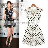 SUMMER HOT SALES SLIM EVENING DRESS DOT STAMP SLEEVELESS CHIFFON PROM PARTY COCKTAIL thumbnail-1