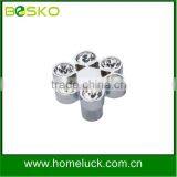 Flow Crystal Handle Furniture Knobs and Handles in Zamac With Crystal