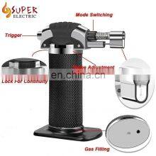 Refillable Adjustable Kitchen Flame Lighter Butane Culinary Torch With Safety Lock for Bake,BBQ(Butane Not Included) thumbnail-5