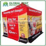 Custom Print Aluminum Pop Up Pagoda Trade Show Tent 3x3m ( 10ft X 10 Ft), Printed Canopy & Valance, 4 Full Walls thumbnail-3