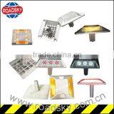 High Polished Logo Engraved 50mm Anchor Roadway Safety Aluminium Reflective Road Studs thumbnail-1