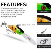 Hot Sell 10.1cm 7.8g Minnow Hard Lure Sinking Lure thumbnail-4