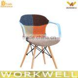 WorkWell 2015 Modern Multicolored Fabric Plastic Chair Factory Manufacturer Price Kw-P45 Quality Choice