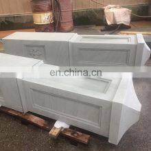Refine Stone Factory Supply High Quality Natural Stone White Sandstone Outdoor Balustrade and Stone Columns thumbnail-3