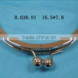 Beautiful Large Ball Kiss Lock Round Shape Metal Glue in Frame Hinge Machine