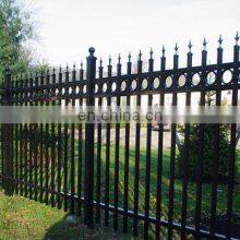 Used Welded Galvanized Black Powder Coating Wrought Iron Fence /Ranch /Garden/Pool Steel Fencing thumbnail-2