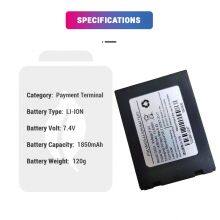 Li-ion 7.4V 1850mAh Rechargeable Replacement G3 G870 K370 GX01 Battery for Nexgo POS Terminal Payment Machine thumbnail-2