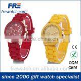New Fashion Ladies Genewa Silicone Watches With Stone Three Dial Rubber Geneva Watch thumbnail-3