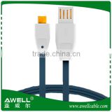 newest molding reversible usb micro cable with gold connector