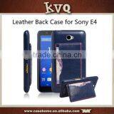 Brown Back Cover For Sony Xperia E4 Back Flip Leather Cover Case thumbnail-3