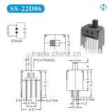Affordable Price Vertical Slide Switches, 2p2t Slide Switches,SS-22d06 thumbnail-5