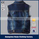 Hot Sell High Quality Fashion Young Men Casual Waistcoats Denim Vest For Men thumbnail-4