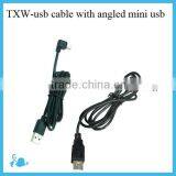 USB A to Right Angle Mini USB Cable,usb 2.0 Cable Manufacturer Supplier Factories