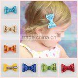 2015 New Baby Sequin Hair Bow With Clip Children Hair Accessories Boutique Big Glitter Hair Bow ! CB-3667 thumbnail-1