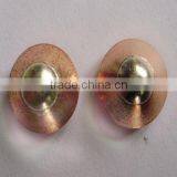 Tri-metal Button Contacts