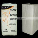 3 Ply Dinner Napkin 50 Pack