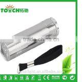 Super Mini 9 Leds Led Flashlight for Promotion Aluminum Alloy Led Lamp 3*AAA Battary With Nylon Wrist Strap thumbnail-3