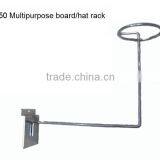 Clip Rectangle Hanging Hat Display Shelf thumbnail-5