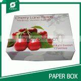 COLORED COVER AND BOTTOM CARTON BOX FOR PREMIUM SWEET CHERRIES