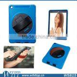 Touchable Screen TPU PC Rotating Stand 3 in 1 Hybrid Rugged Armor Case for IPad 2 3 4 With Hand Strap thumbnail-2