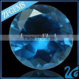 120# blue spinel round synthetic topaz