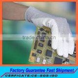 PU Resin Assembly Line Esd Glove Cell Phone Repair Esd Glove Light Part Handling Esd pu Palm Coated Work Glove for Sale thumbnail-1