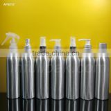 250ml Aluminum bottle with pump dispenser, sprayer cap