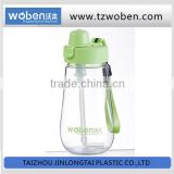wholesale plastic water bottle for kids with straw manufacturer