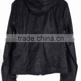 2015The New ms Han Edition Cultivate One's Morality Short Locomotive Leather Coat Female Big Yards thumbnail-2