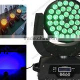 36x10w rgbw quad moving head zoom light led wash 36x10w zoom moving head lights