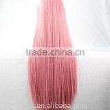 Cosplay Wig Oblique Bangs Long Straight Human Wigs 80cm 32 Inch Costume Party Synthetic Hair Wig thumbnail-5