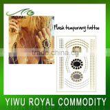 Party Fake Jewelry Flash Metallic Custom Temporary Tattoos