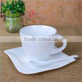 Corporate Gift White Blank Custom Printed Ceramic Coffee Mugs With Saucer thumbnail-1