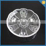 Flower Machine Press Crystal Footed Plate thumbnail-2