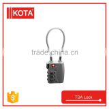 TSA Safty Luggage Cable Combination Lock