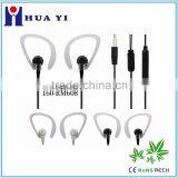 earhook 10mm driver units hands free earphone with mic mp3 earphones sport earhook