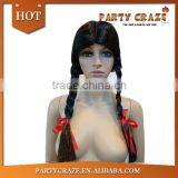 Womens Long Black Wig thumbnail-1