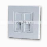 Supply Network Rj45 Wall Outlet 2 Ports Faceplate With Cat6 Keystone Jack thumbnail-4