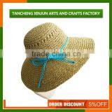 Best Sell Beautiful Fashion Beach Straw Hat For Women thumbnail-5