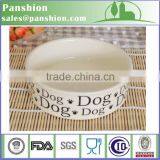 Wholesale Round Shape Ceramic Pet Bowl With Decal Finish thumbnail-1