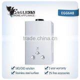 High Efficient 6L Stainless Steel Portable Instant Flue Type Gas Water Heater EGG6A8 thumbnail-1
