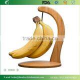 BH001/New Design Bamboo Banana Holder Durable Bamboo Banana Rack Eco-friendly Fruit Stander Household Fruit Hanger thumbnail-2